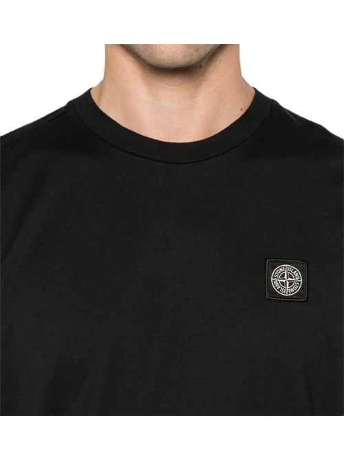 T shirt COTTON JERSEY Stone Island | L2S15 2100027 S0013V0029 BLACK